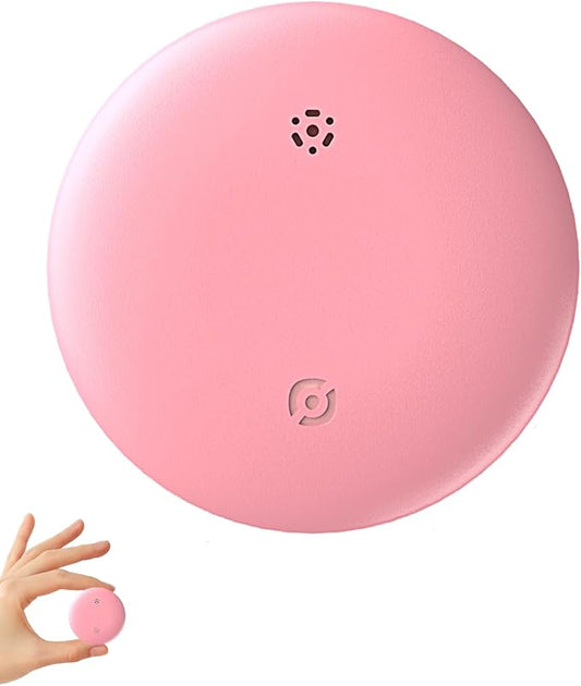 Android Compatible with Air Tags, Air Tracker Tag with Google Find My Device App, Bluetooth Tracker for Android Phones, Dog GPS & Cat Tracker, Smart Tracking Tag for Keys, Suitcase (Pink, ONE)