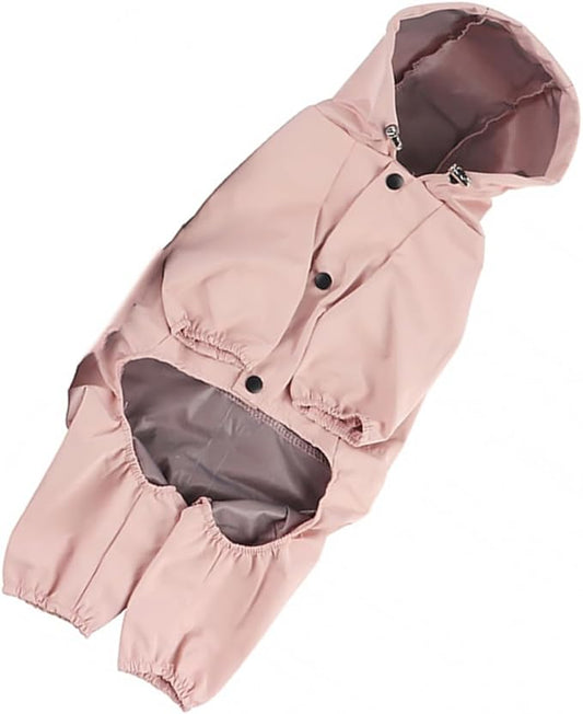 Angoily Reflective Dog Raincoat Lightweight Breathable Hoodie with Adjustable Drawstring Windproof Puppy Clothes for XXL Pets and Easy to Wear