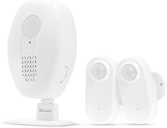 Waytronic Wireless Motion Sensor Alarm Indoor,Door Motion Activated Bell for Home Doorway,Business Entry,Garage Security,Store Entrance,Pet/Elderly/Dementia Patient Monitoring,(1 Receiver+1 Sensor)