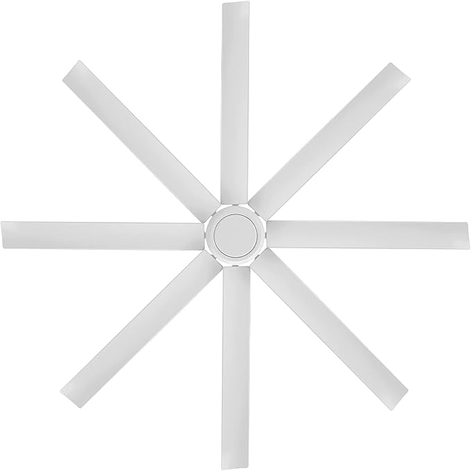 WAC Lighting F-064-MW Mocha XL 66" Outdoor Ceiling Fan & Remote, Matte White