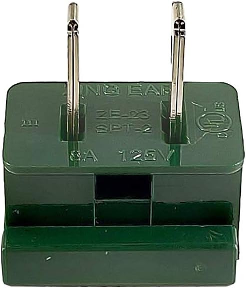 Male Vampire Plug - 25PCS SPT-2 Green Electric Plugs for Christmas Light Strings & Lamps and DIY Projects