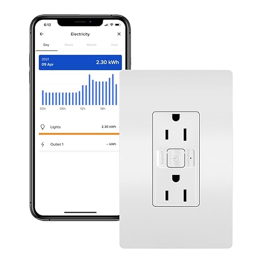 Legrand Radiant WNRR15WH 15 AmpSmart Outlet with Netatmo, Compatible with Alexa, Google Assistant & Apple HomeKit, 15A, White (1 Count)