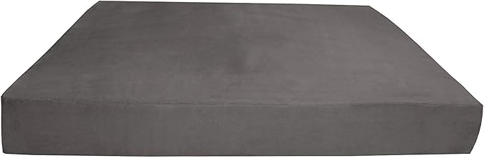 Barker Beds Giant Orthopedic Dog Bed - 7" Memory Foam Mattress - 100-300 lbs - Joint Pain & Arthritis Support - Vet Recommended, Washable Cover - Made in USA - 60"x48"x7" - Charcoal