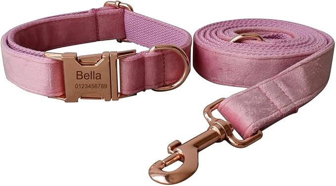 Dog Collar Custom Personalized Engraved Name and Phone Number for Puppy Small Medium Large Pets (S, Pink)