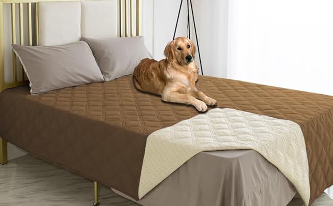 Ameritex Waterproof Dog Bed Cover Pet Blanket with Anti-Slip Back for Furniture Bed Couch Sofa