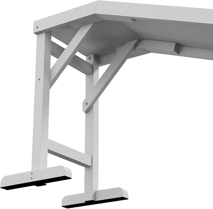 PawHut Dog Ramp for Bed, Pet Ramp for Dogs with Non-Slip Carpet and Top Platform, 74" x 16" x 25", White