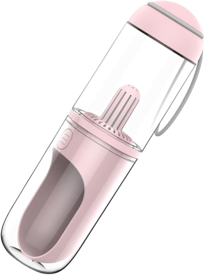TOYANDONA Portable Dog Water Bottle Leakproof Outdoor Pet Dispenser with Detachable Transparent Bottle for Travel and Hiking