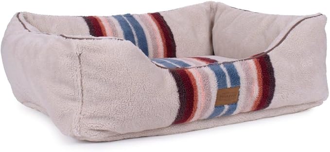 Pendleton Berber Kuddler Dog Bed - Serape Rosewood, M