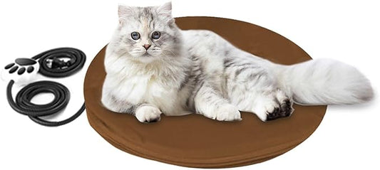 On/Off Switch Electric Pet Heating Pad with Chew Resistant Cord and Machine Washable Cover,Indoor Heated Pet Bed Warmer,for Cat Beds and Dog Beds (D30)