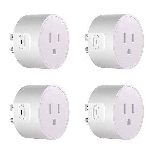 SONOFF S41sTPB Matter Smart Plug, 15A 1800W Max, Remote & Voice Control via Alexa/Google Home, ETL Certified, Timer Outlet, Compatible with SmartThings & Home Assistant (4-Pack)