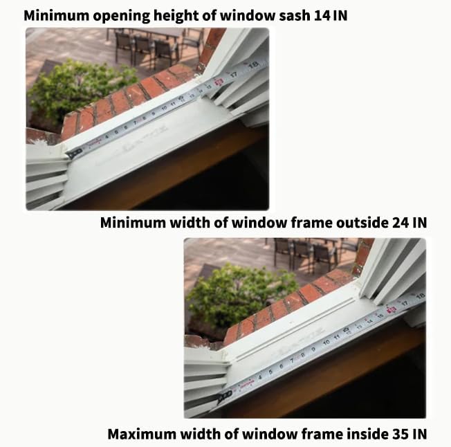 Window Cat Perch Catio, Wood Cat Window Box, Window Catio for Indoor Cats. Suitable Single Hanging Window with an Inner Diameter of The Window Frame with A Net Opening Width of 24-35 in. KGCCIZI.