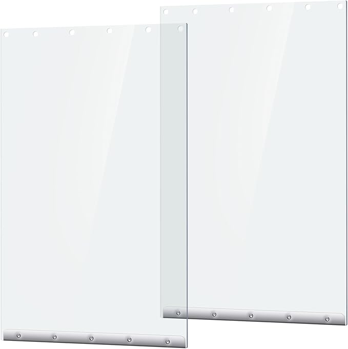 Ripeng 2 Pcs Dog Door Replacement Flaps 15 x 23.5 Inch Compatible with Dog Door Model DSRWSL, Fit Dogs up to 120 Lbs, Clear Flexible Weatherproof Pet Supplies Home Flap, Easy to Install