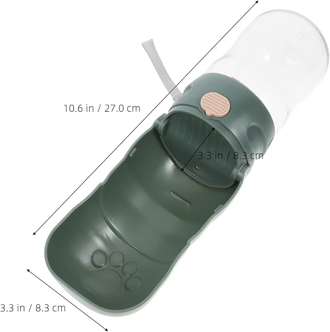 Portable Dog Water Bottle with Travel Water Dispenser for Outdoor Walking for Puppies and Cats Reusable Safe Material Easy to Clean and Use