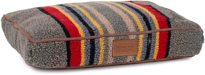 Pendleton Vintage Camp Napper Dog Bed Heather Green, S