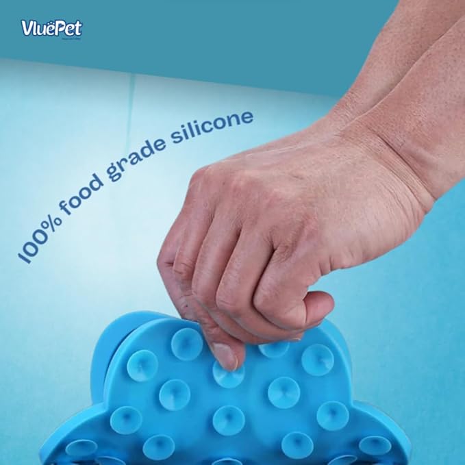 VALUEPET | Dog Lick Mat - Silicone Lick Mat for Anxiety Relief - Slow Feeder Licking Pad for Butter, Yogurt, & Peanut - Suitable for Dog Training, Boredom Reducer, Bathing & Grooming - Paw - 6.6 Inch