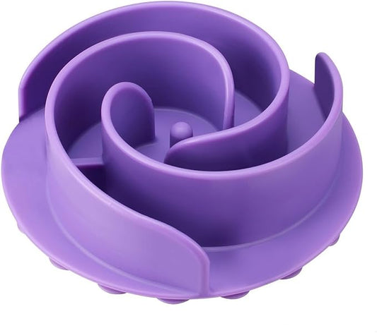 Slow Feeder Dog Bowls Insert, Bestalk Soft Silicone Slow Eating Feeder Insert with Suction Cups for Small, Medium and Large Dogs, Fit into Basic and Elevated Bowls