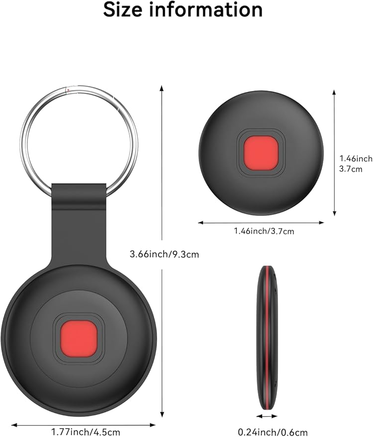 Air Tracker Tags for Android & iPhone, Bluetooth Item Finder Compatible with Apple Find My and Android Find Hub, 4 Pack Anti-Lost Dog/Pet/Key Tracker Tags with IP67 Waterproof Silicone Cases