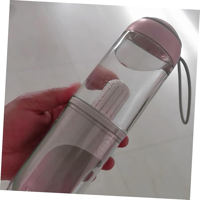 TOYANDONA Portable Dog Water Bottle Leakproof Outdoor Pet Dispenser with Detachable Transparent Bottle for Travel and Hiking