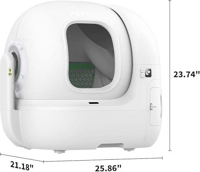 PETKIT 2025 New Purobot Max Pro Cat's Facial Recognition AI-Camera Automatic Cat Litter Box, 210° Wide Angle, 5G WiFi App Control Self Cleaning Cat Litter Box Large, Odor-Free & Integration Safety