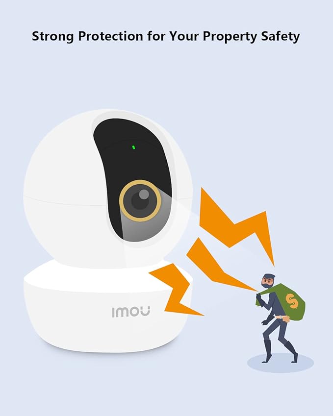 Imou Security Camera Indoor Camera Pan/Tilt Wireless Home Camera, Plug-in WiFi Camera Baby Monitor with Night Vision, 2-Way Audio, Human & Sound Detection, Motion Tracking(2.4G ONLY)