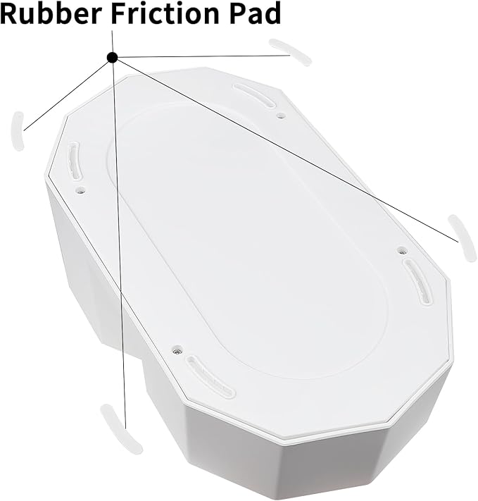 Sfozstra Automatic Pet Water Dispenser: 8L White Gravity Stainless Steel Water Bowl - with Specialized Brush - Angular Water Feeder for Senior Pet Dogs with Neck Pain Relief in Living Room Bedroom