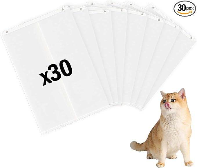 Upgrade Cat Litter Box Liners Design Compatible with SNOW+ Litter Box,30 Pcs Self-Sealing Waste Drawer Bags for Automatic Cat Litter Box (30 Pcs)
