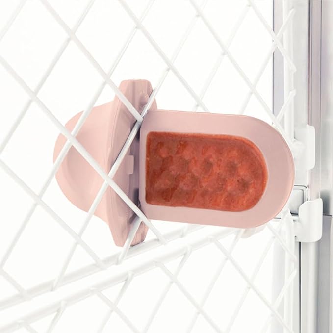 Diggs Groov Crate Training Aid for Puppies and Nervous Dogs – Calming Lick Mat for Crate Training & Separation – Puppy Enrichment Toy with Freezer Shell – BPA-Free – (Blush)