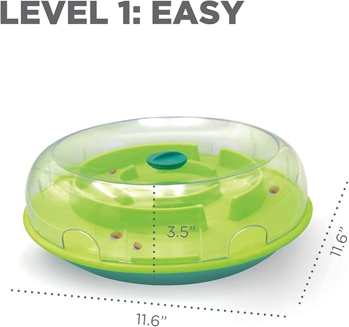 Outward Hound Nina Ottosson Wobble Bowl Dog Game -Interactive Slow Feeder Bowl Dog Game