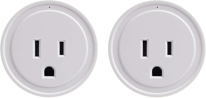 Energizer Connect Smart WiFi Plug 2 Pack, Mobile Connect App Enabled, Voice Controlled, Alexa, Echo, Siri, Hey Google Enabled, No Hub Required, Mini Outlet 15-Watt, 2.4GHz, ETL & FCC Certified