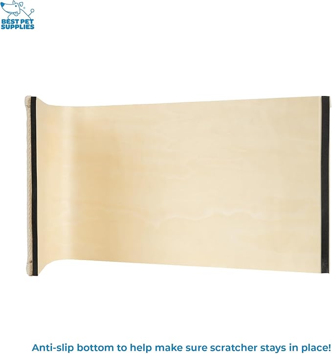 Best Pet Supplies Catify Cat Scratcher, Fun Interactive Scratchers, Posts, Poles, Claw Safe, Furniture Saver Indoor Play Support Natural Cat Behaviors Heavy Duty - Ramp (Cream)