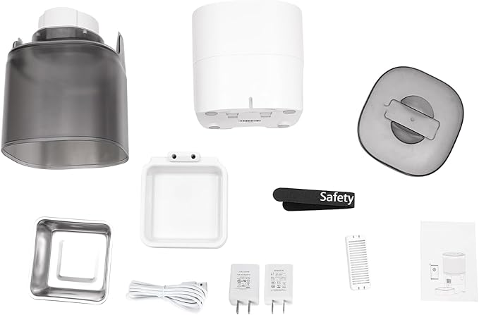 Smart Automatic Pet Feeder 6L/5.45Qt with App Control, Stainless Steel Bowl & Dual Power, Programmable Dog Cat Food Dispenser for Dry Kibble