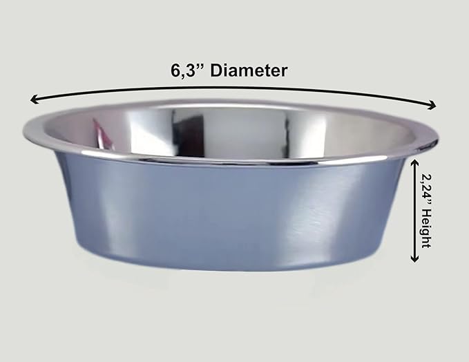 Elevated Dog Bowls for Food and Water with 2 Stainless Steel Bowls - Pet Feeder Stand, Raised Bowl Stand for Dogs and Cats - Dog Food and Water Bowl Set by Calaox