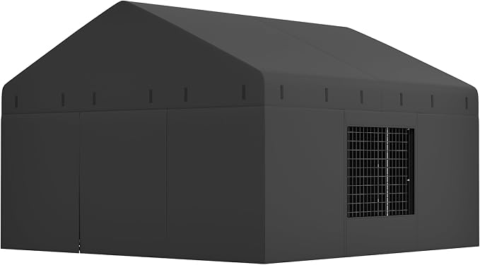 Outdoor Dog Kennel Cover 118" W x 118" D x 72.5" H