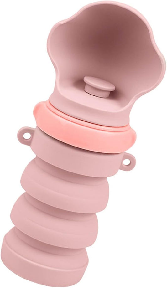 1. 400ml Leakproof Dog Water Bottle Portable Outdoor Travel Drinking Dispenser with Silicone Bowl for Pets Portable Pet Water Dispenser