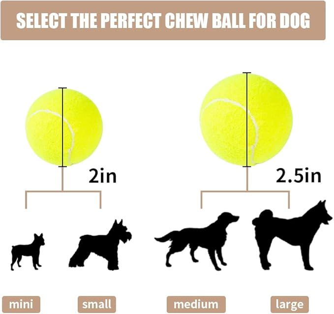 ptlsy Dog Tennis Balls 16 Pack for Dogs Interactive Dog Balls Toys for Medium & Small Dogs Standard Size (2.5 inch)