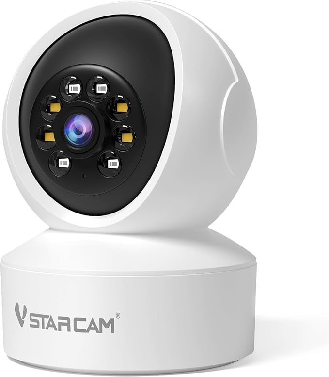 VSTARCAM Indoor 360° Pan-Tilt Home Security Camera, 2K QHD Dog Camera with Color Night Vision, Motion Detection for Baby and Pet Monitor, 2-Way Audio, Works with Alex, Cloud & SD Card Storage
