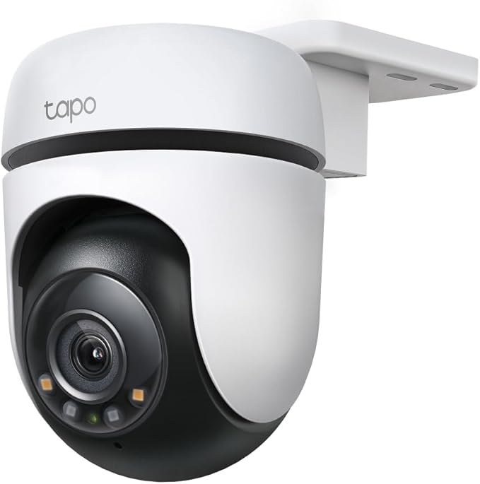 Tapo 2K Outdoor Wired Pan/Tilt Security Wi-Fi Camera, 360° View, Motion Tracking, Works w/Alexa & Google Home, Color Night Vision, Free AI Detection, Cloud & SD Card Storage(up to 512GB), Tapo C510W