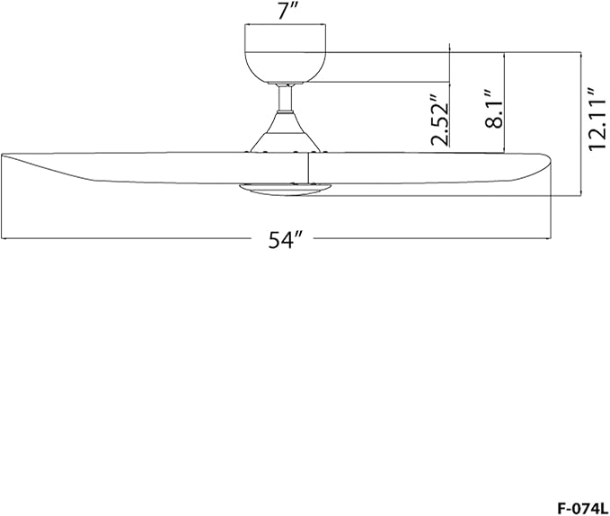 WAC Lighting F-074L-SB/MW Swirl Indoor Ceiling Fan Soft Brass Matte White