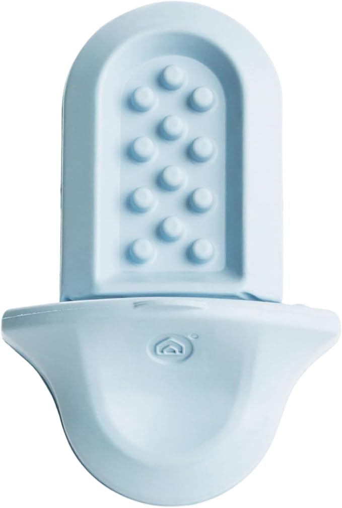 Diggs Groov Crate Training Aid for Puppies and Nervous Dogs – Calming Lick Mat for Crate Training & Separation – Puppy Enrichment Toy with Freezer Shell – BPA-Free – (Ice)