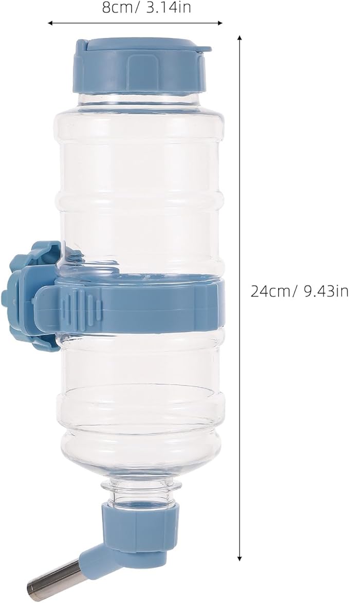 Hanging Pet Water Feeder for Small Animals Leakproof Rabbit Chinchilla Guinea Pig Water Bottle Smooth Surface Easy to Install Cage Supply