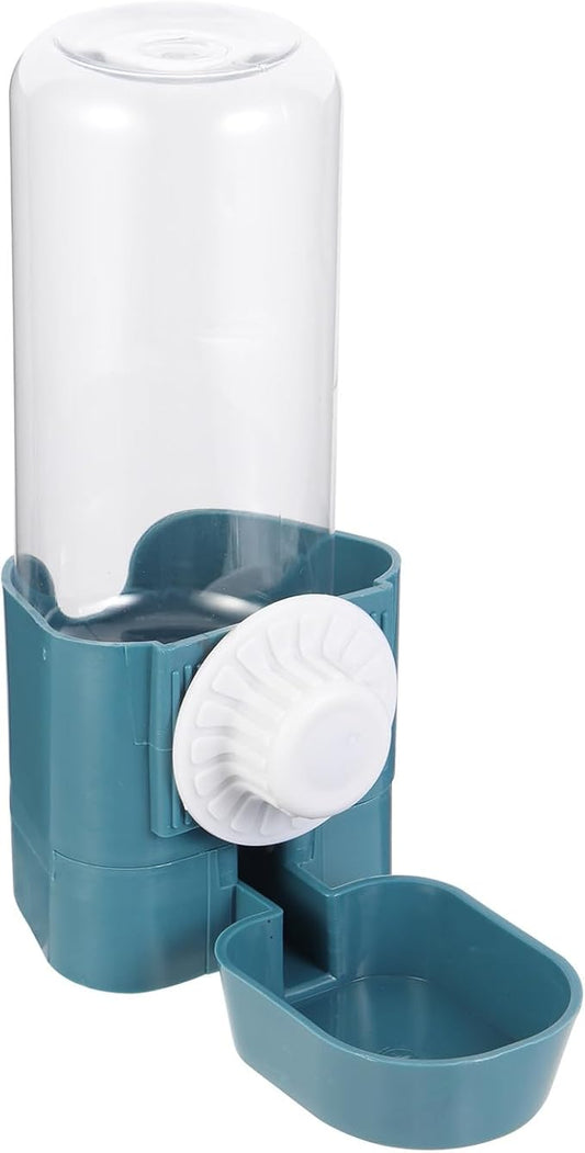 COHEALI Pet Automatic Hanging Water Dispenser Bottle for Dogs and Cats, Ocean Blue Plastic Cage Water Feeder, Space-Saving Hydration Solution for Pets in Indoor and Outdoor Use