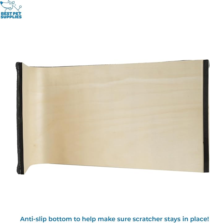 Best Pet Supplies Catify Cat Scratcher, Fun Interactive Scratchers, Posts, Poles, Claw Safe, Furniture Saver Indoor Play Support Natural Cat Behaviors Heavy Duty - Ramp (Gray)