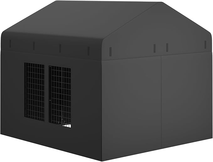 Outdoor Dog Kennel Cover 79" W x 79" D x 72.5" H