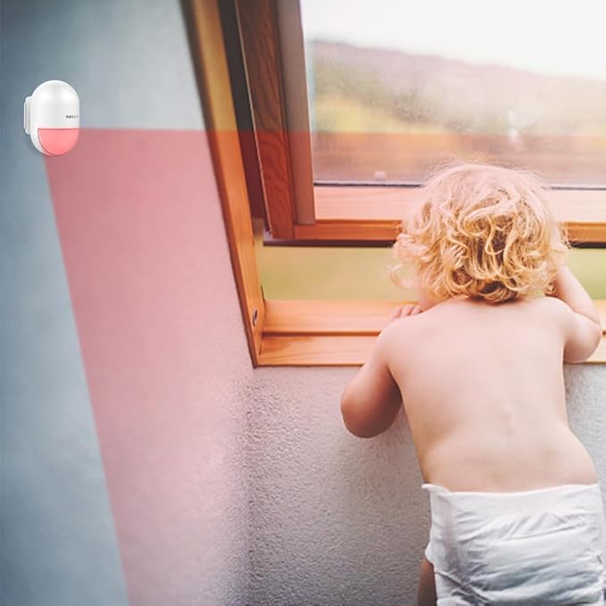 SINGCALL Wireless Motion Sensor Alarm Driveway Alarm Indoor Smart Motion Sensor Detector 2.4G WiFi Wireless System Home Security Alert Bell