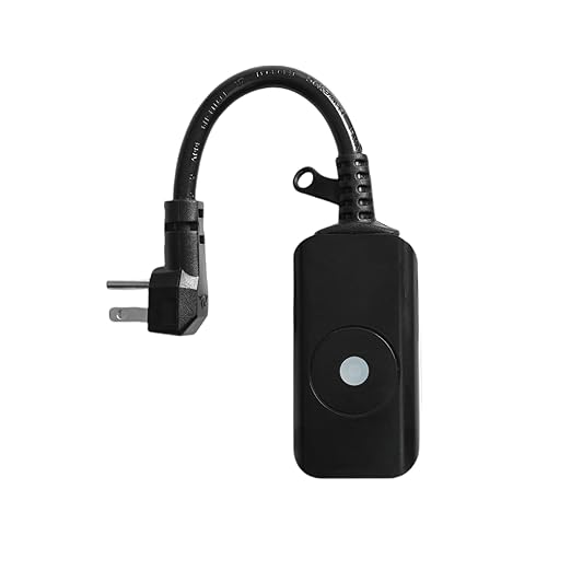 Outdoor Smart WiFi Plug Outlet,Heavy Duty IP44 15 Amps,One Grounded Outlet, Wireless Remote, Compatible with Alexa and Google Home Assistant Both 5 GHz & 2.4 GHz, ETL Listed,Black (1 Pack)