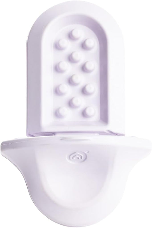 Diggs Groov Crate Training Aid for Puppies and Nervous Dogs – Calming Lick Mat for Crate Training & Separation – Puppy Enrichment Toy with Freezer Shell – BPA-Free – (Lilac)