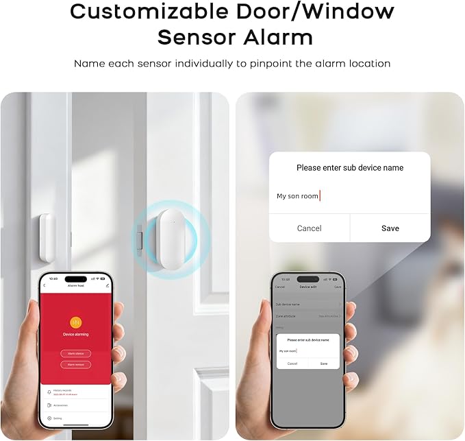 Alarm System for Home Security,24Pcs WiFi+GSM/4G Door/WindowAlarmSystem Kit,with Touch Screen & App Alerts&Auto Alarm Dial Compatible with Alexa,for Apartment,Kids Safety NO Monthly Fees