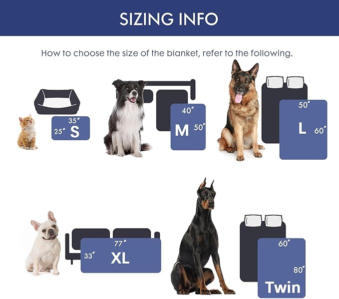 gogobunny Waterproof Dog Blanket for Large Dogs, Cats, Puppy, Reversible Faux Fur Pet Throw Blanket, Washable, Calming Furniture Protection for Sofa Bed (40x50 Inch (Pack of 1), Stone)