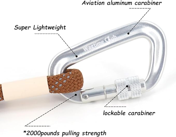 Twin Tails Leash Set - 5ft Double Handle Dog Leash and 4.5ft Lightweight Premium Rope Dog Leashes, Kid-Friendly Family Set, Reflective Pet Leashes for Small Medium and Large Dogs