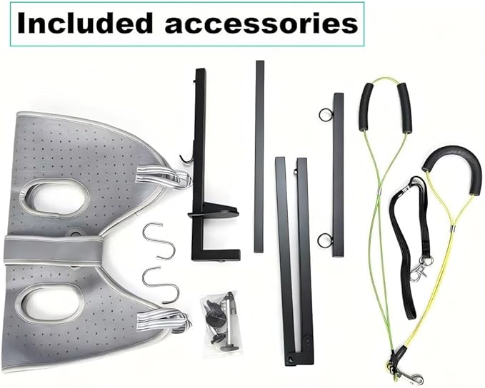 360 Rotatable Dog Grooming Arm with Clamp,Foldable Adjustable Height Dog Grooming Table Arm with Hammock and Restraint Dog Leashes,Pet Grooming for Small Medium Dogs at Home or Salon